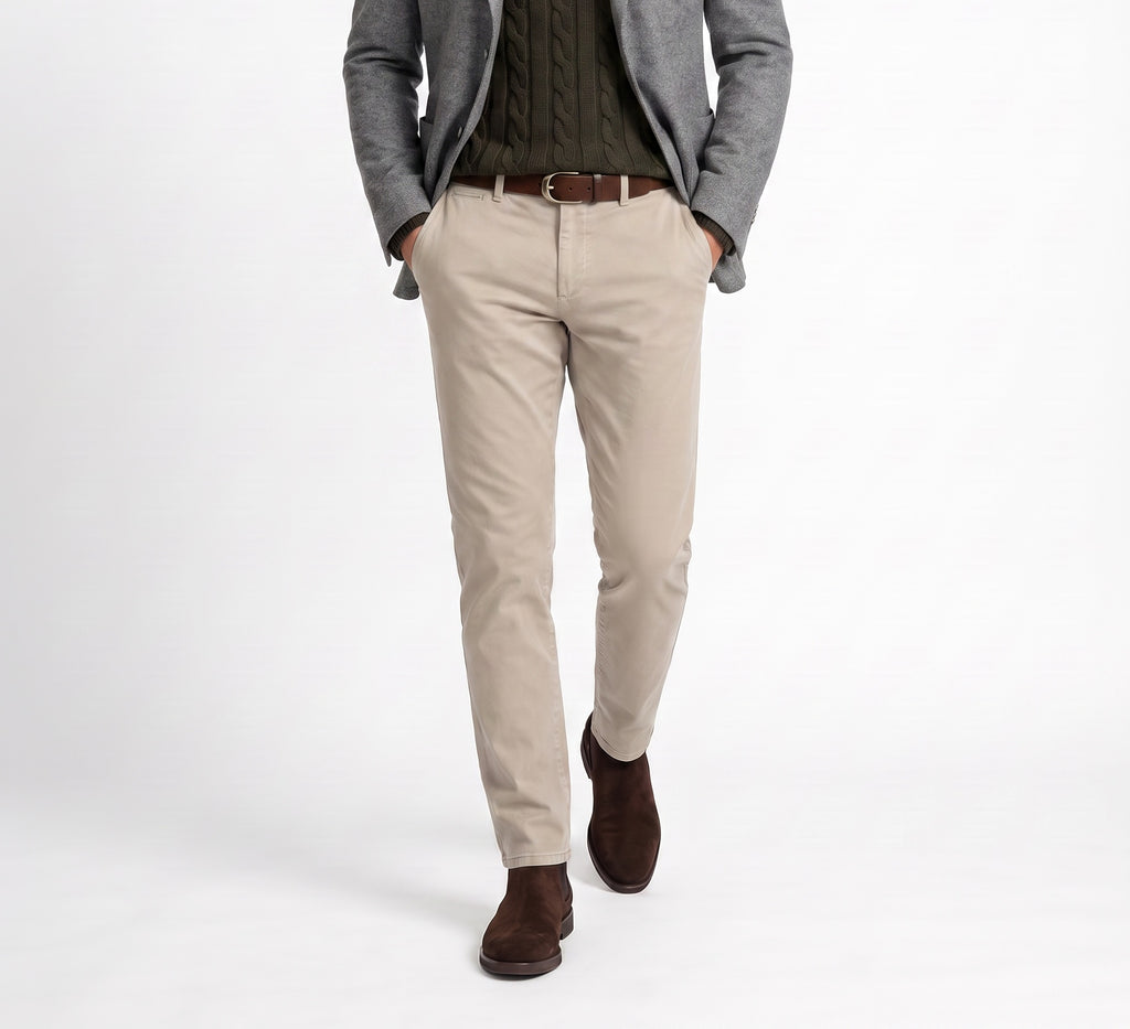 Modern Chino Pant Lyocell Cotton Spandex - Khaki
