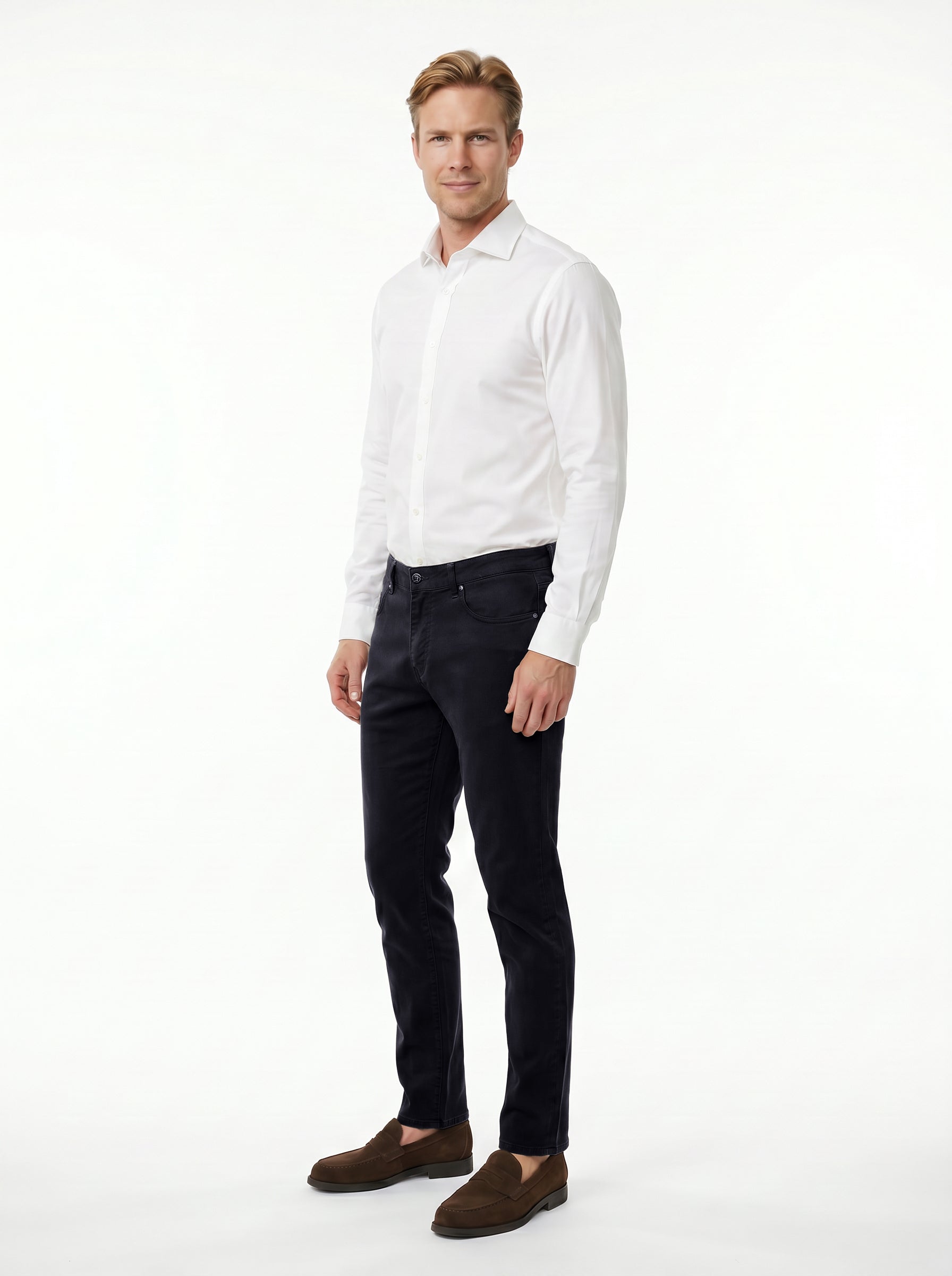 5 Pocket Pant Lyocell Cotton Spandex - American Navy
