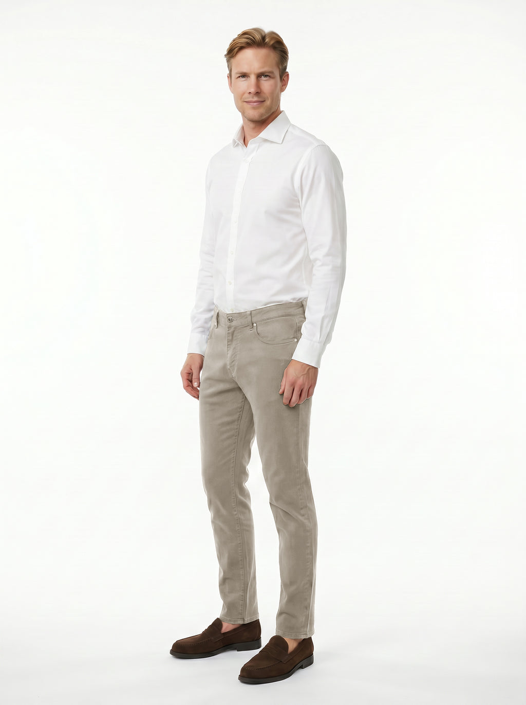 5 Pocket Pant Lyocell Cotton Spandex - Khaki