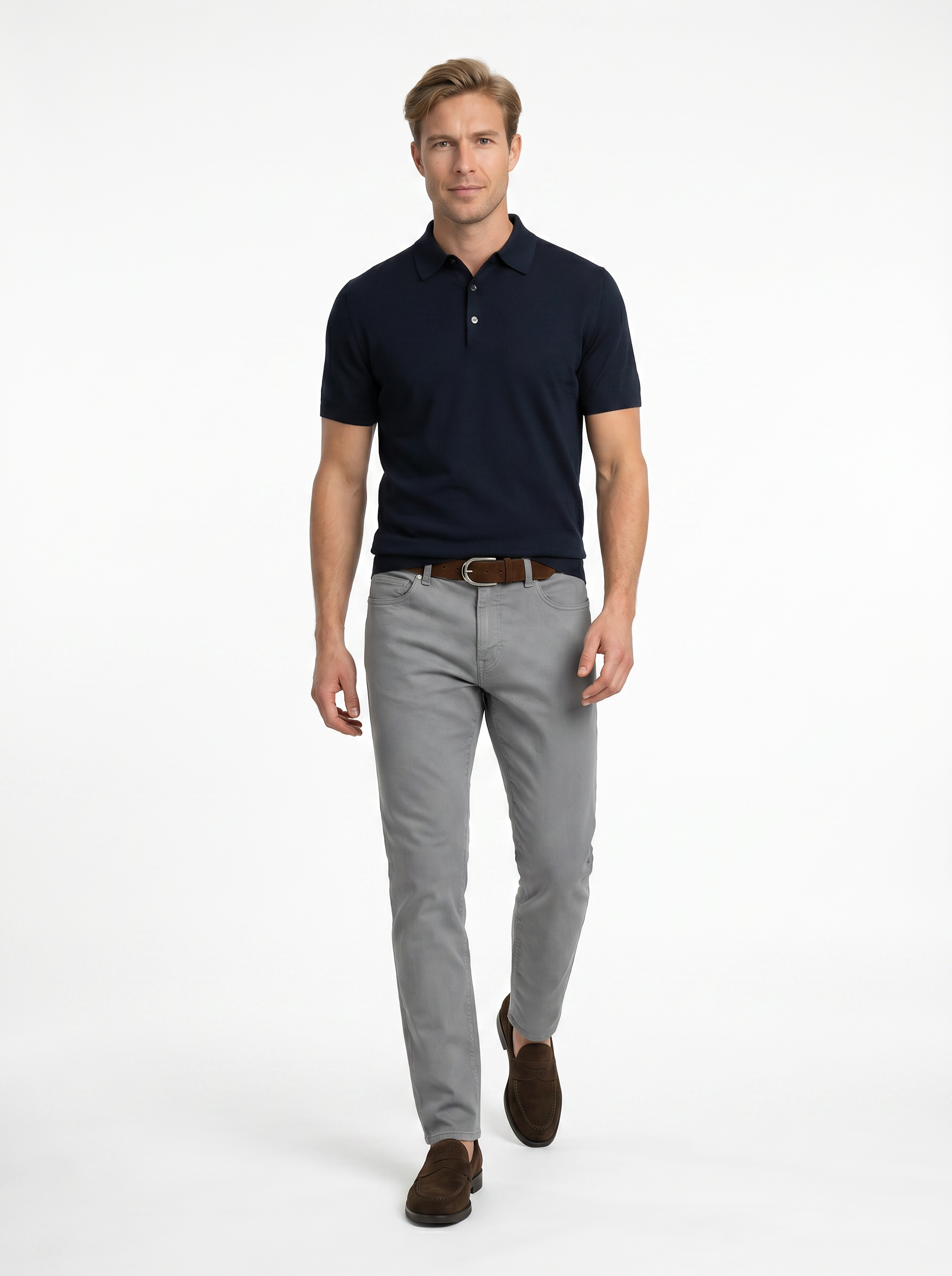 5 Pocket Pant Lyocell Cotton Spandex - Grey Sky