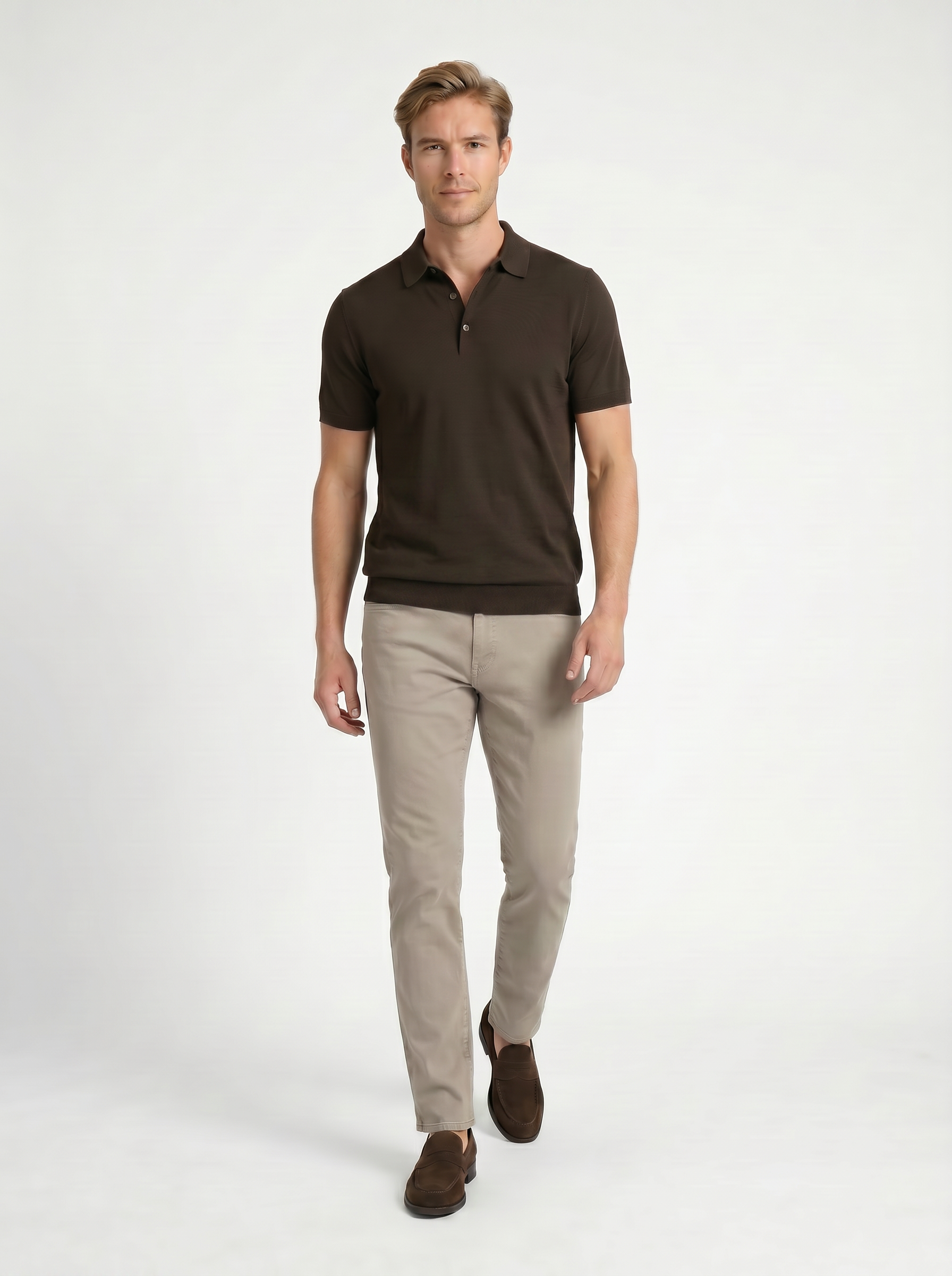 5 Pocket Pant Lyocell Cotton Spandex - Khaki