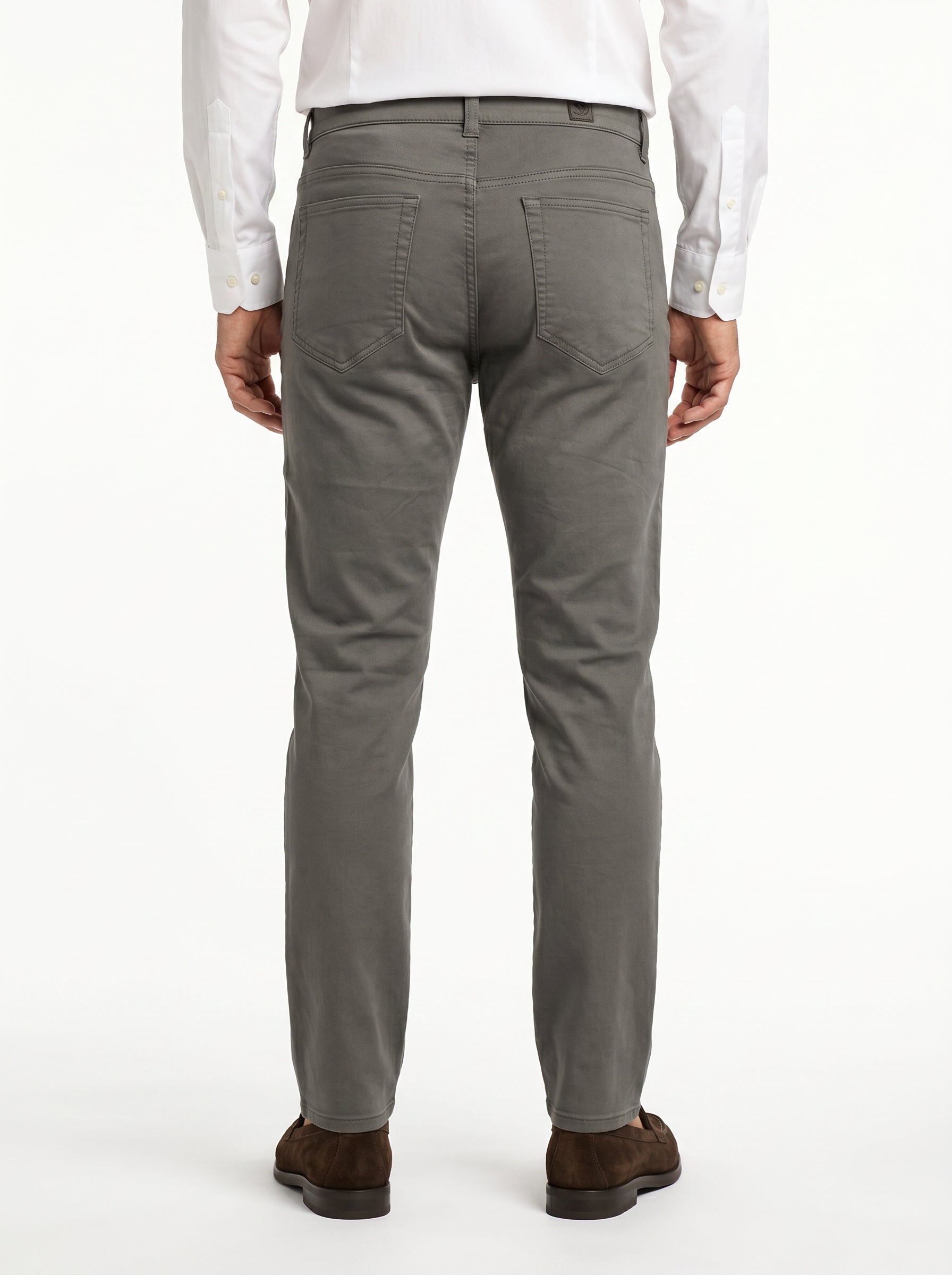 5 Pocket Pant Cotton Spandex - Medium Grey