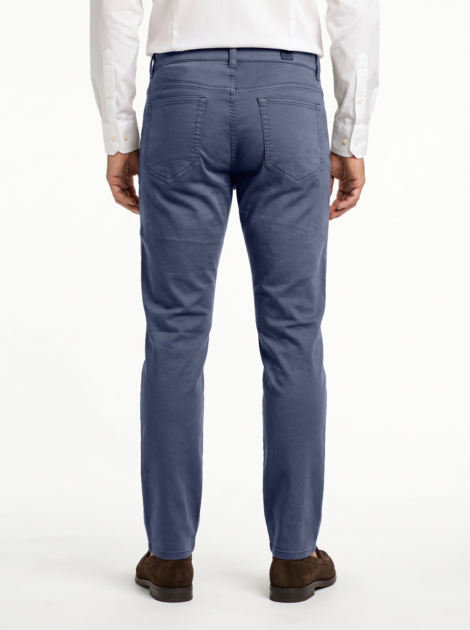 5 Pocket Pant Cotton Spandex - Blue Dust