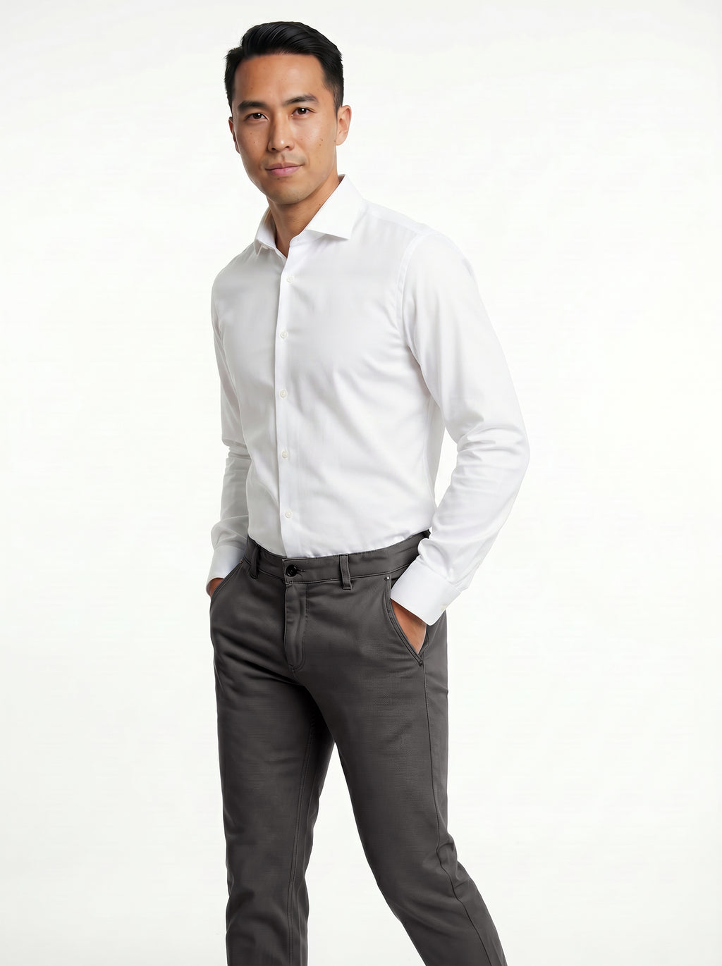 Hybrid Pant Lyocell Cotton Spandex - Medium Grey