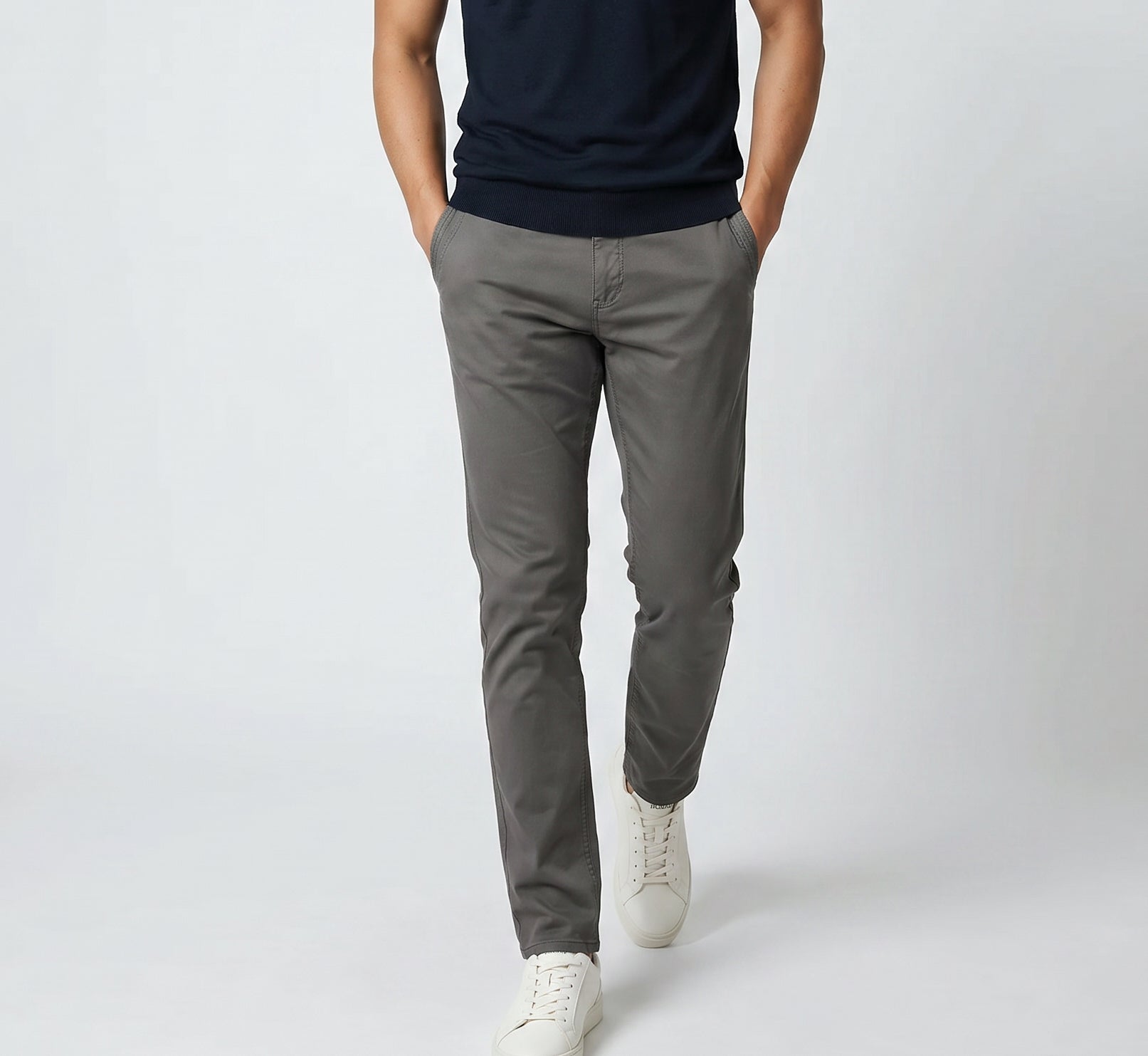 Hybrid Pant Lyocell Cotton Spandex - Medium Grey