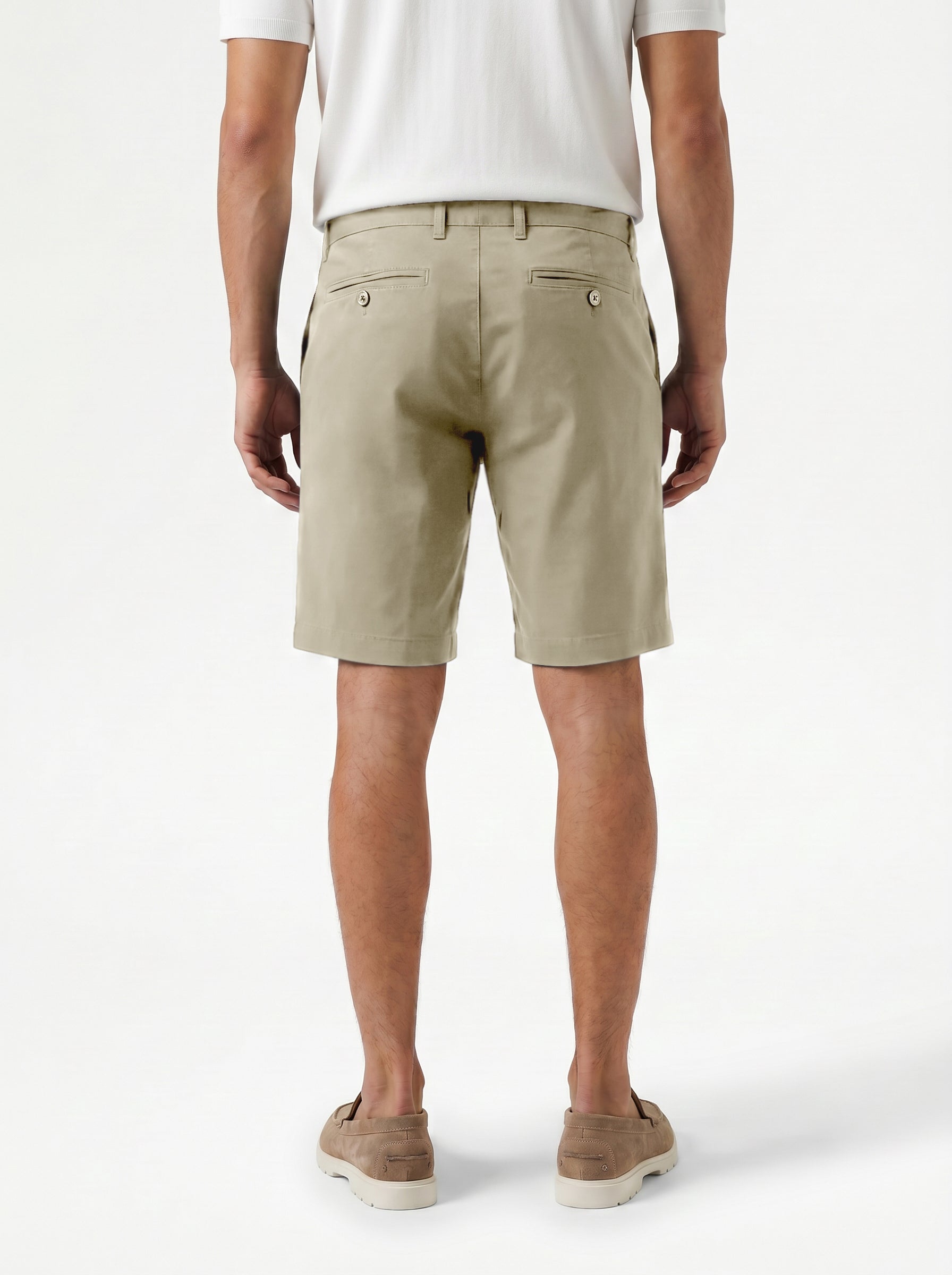 Forte Short Lyocell/Cotton/Spandex Khaki