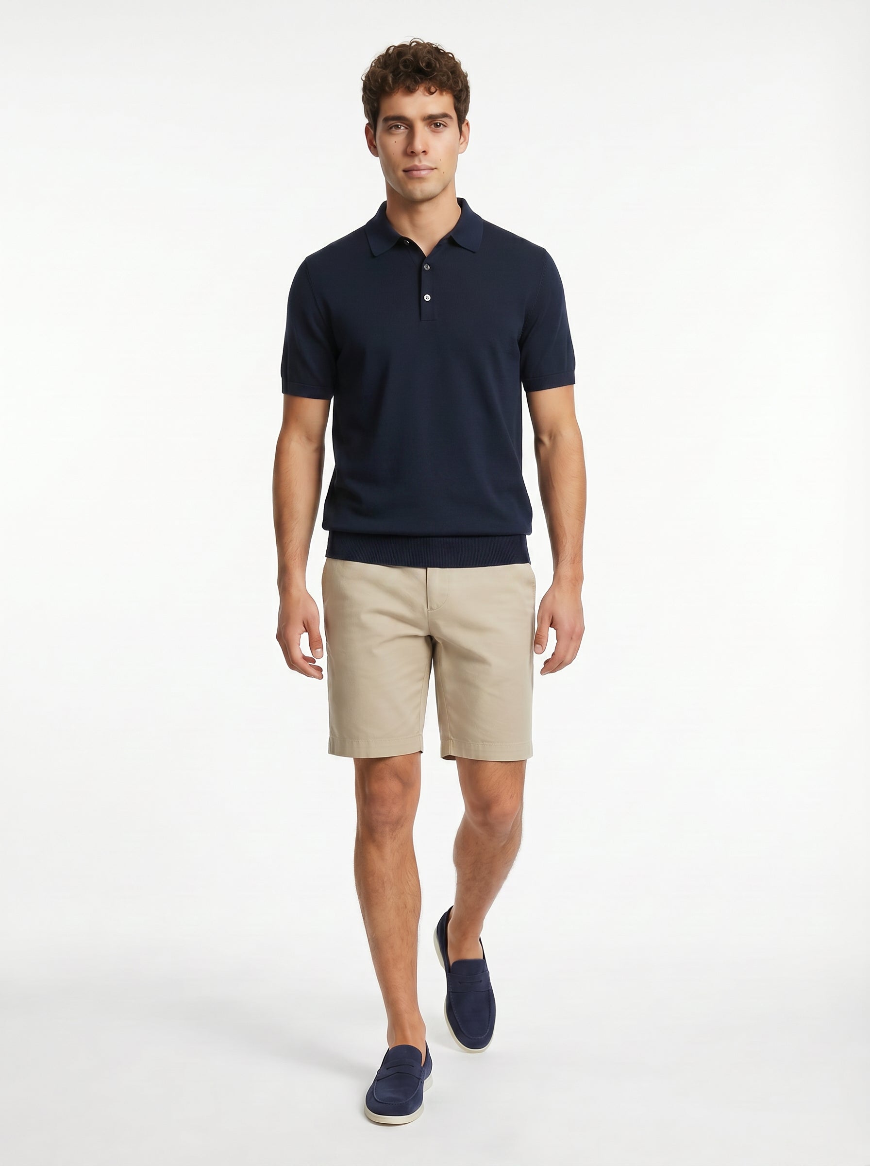 Forte Short Cotton/Linen/Spandex Khaki