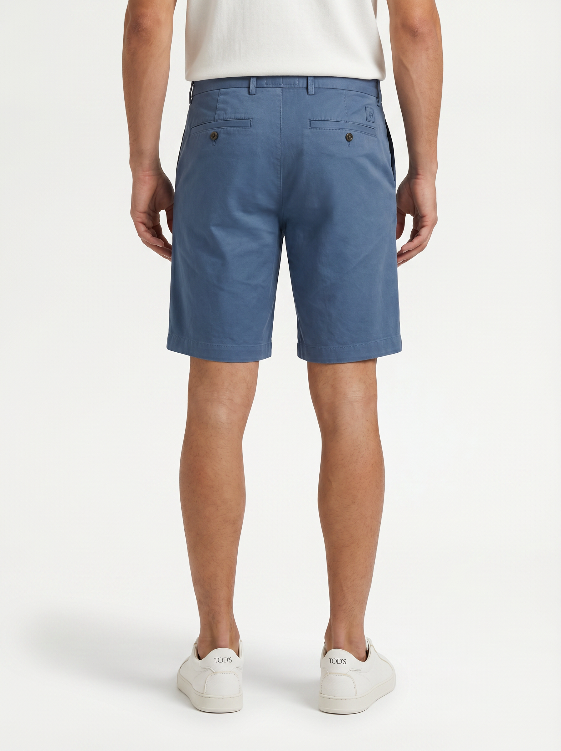 Forte Short Cotton/Linen/Spandex Blue Dust