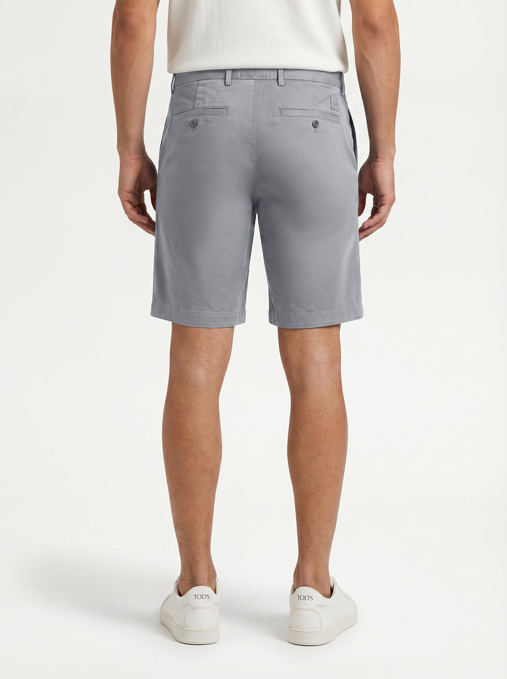 Forte Short Cotton/Linen/Spandex Grey Sky
