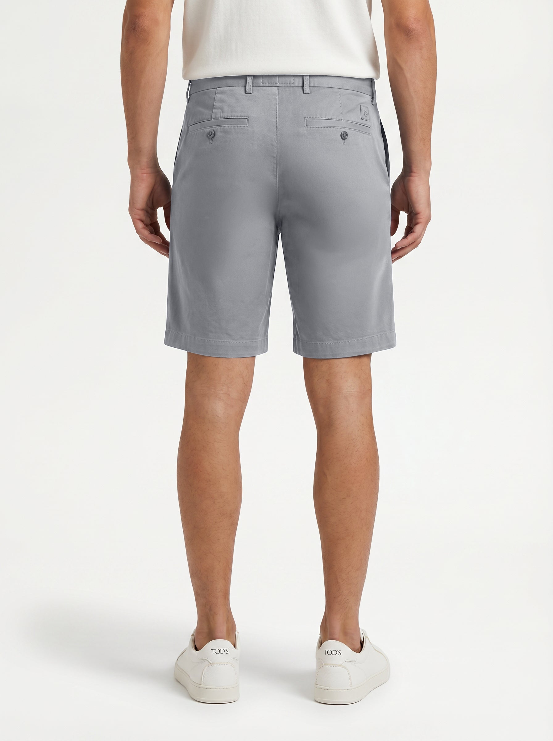 Forte Short Cotton/Linen/Spandex Grey Sky