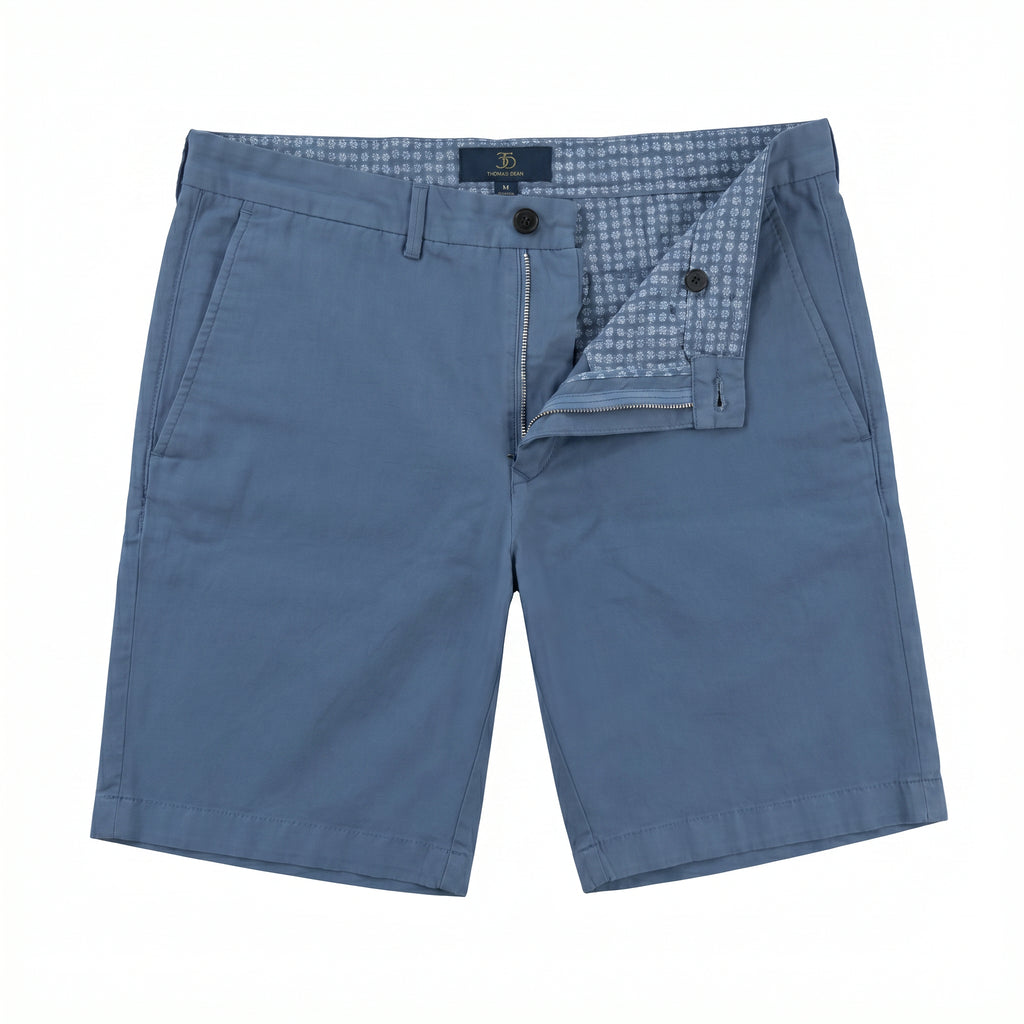 Forte Short Cotton/Linen/Spandex Blue Dust