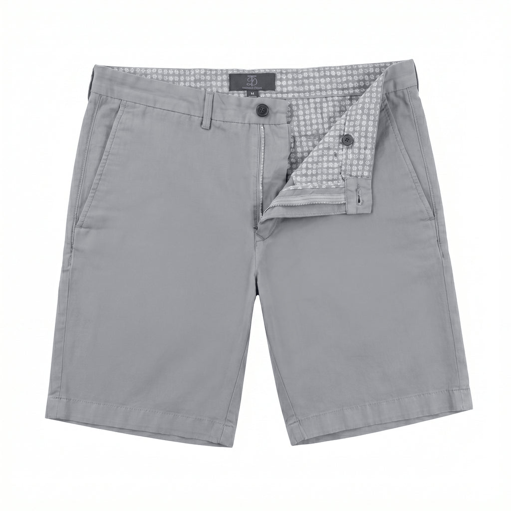 Forte Short Cotton/Linen/Spandex Grey Sky