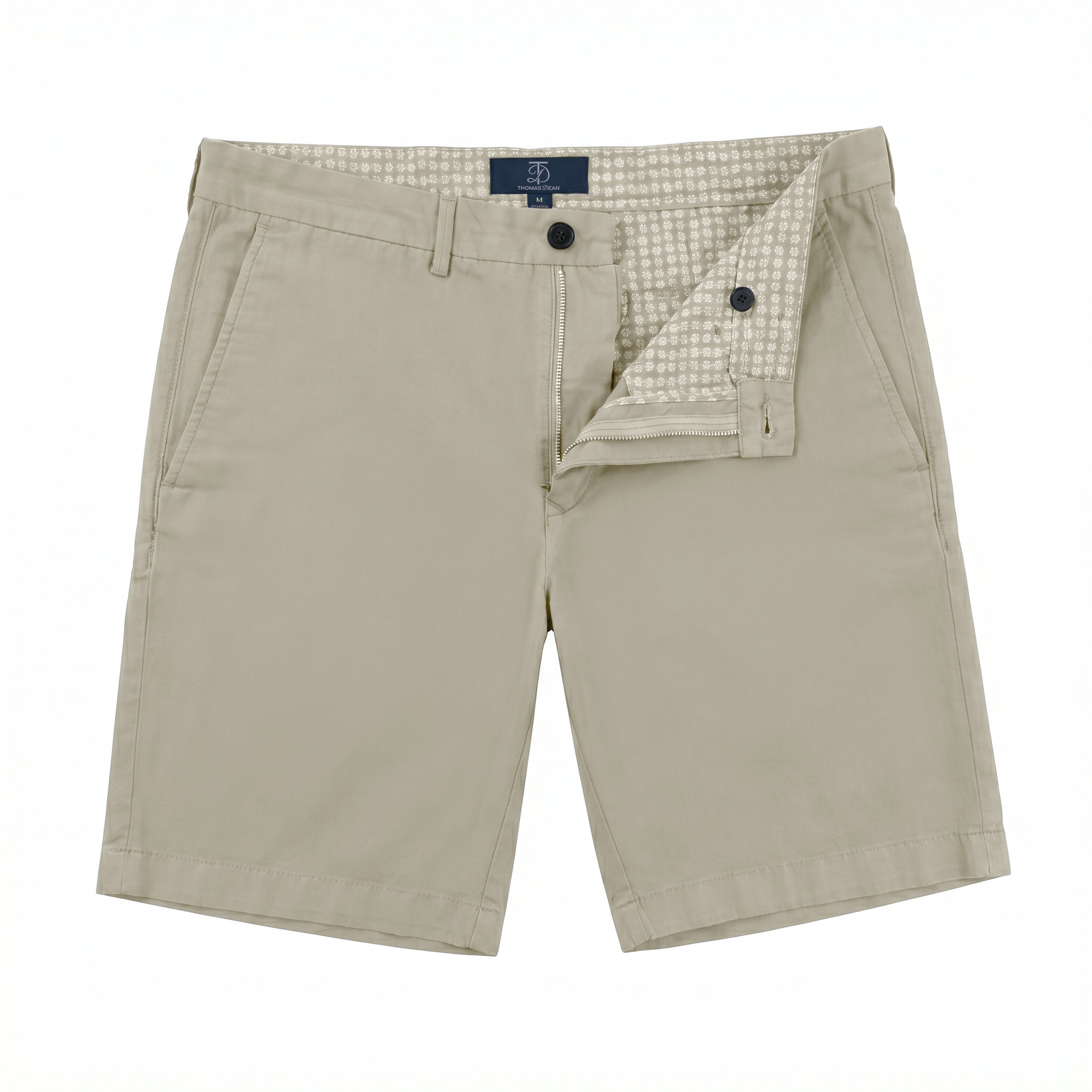 Forte Short Cotton/Linen/Spandex Khaki