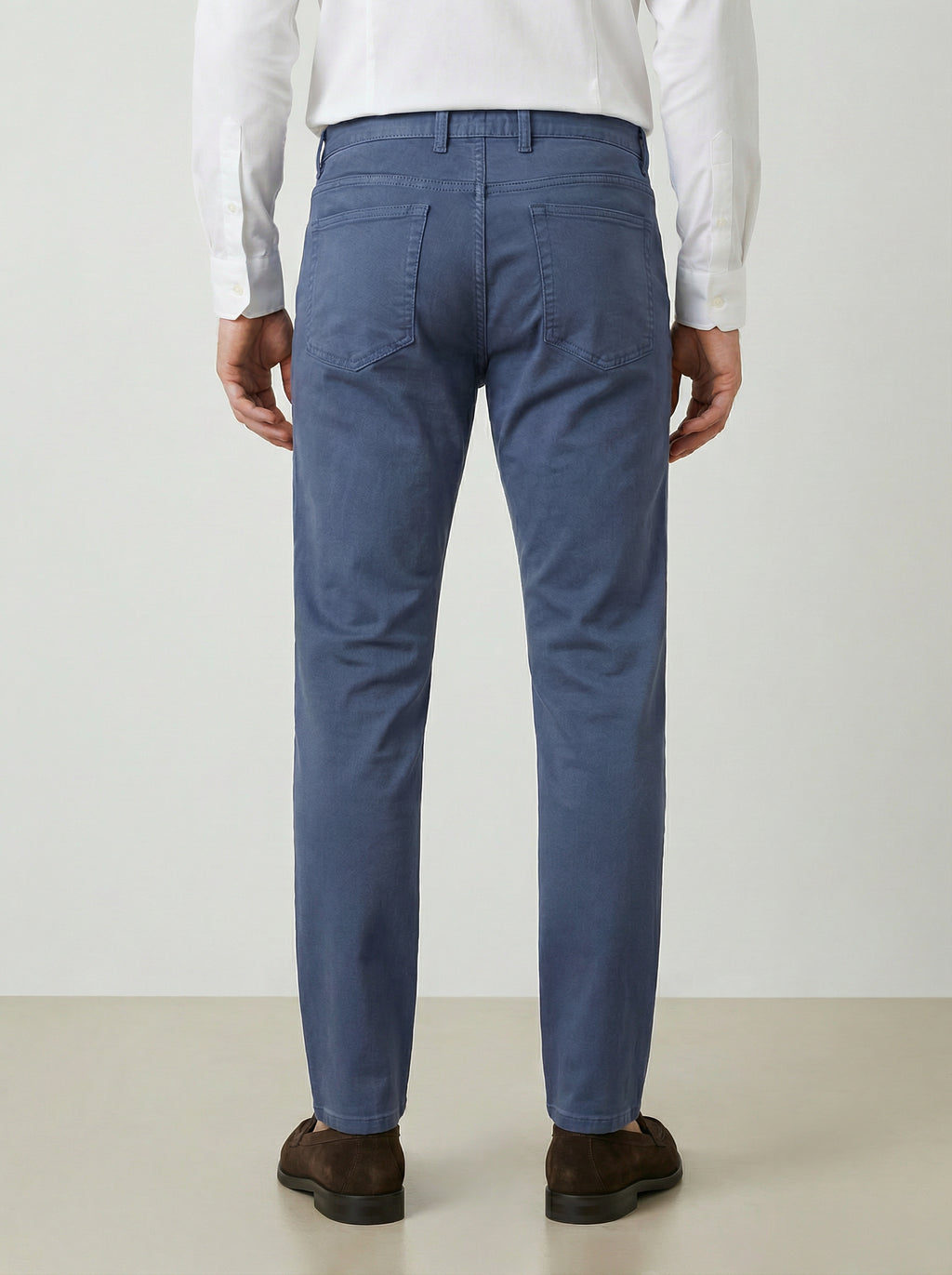 5 Pocket Pant Cotton Spandex - Blue Dust