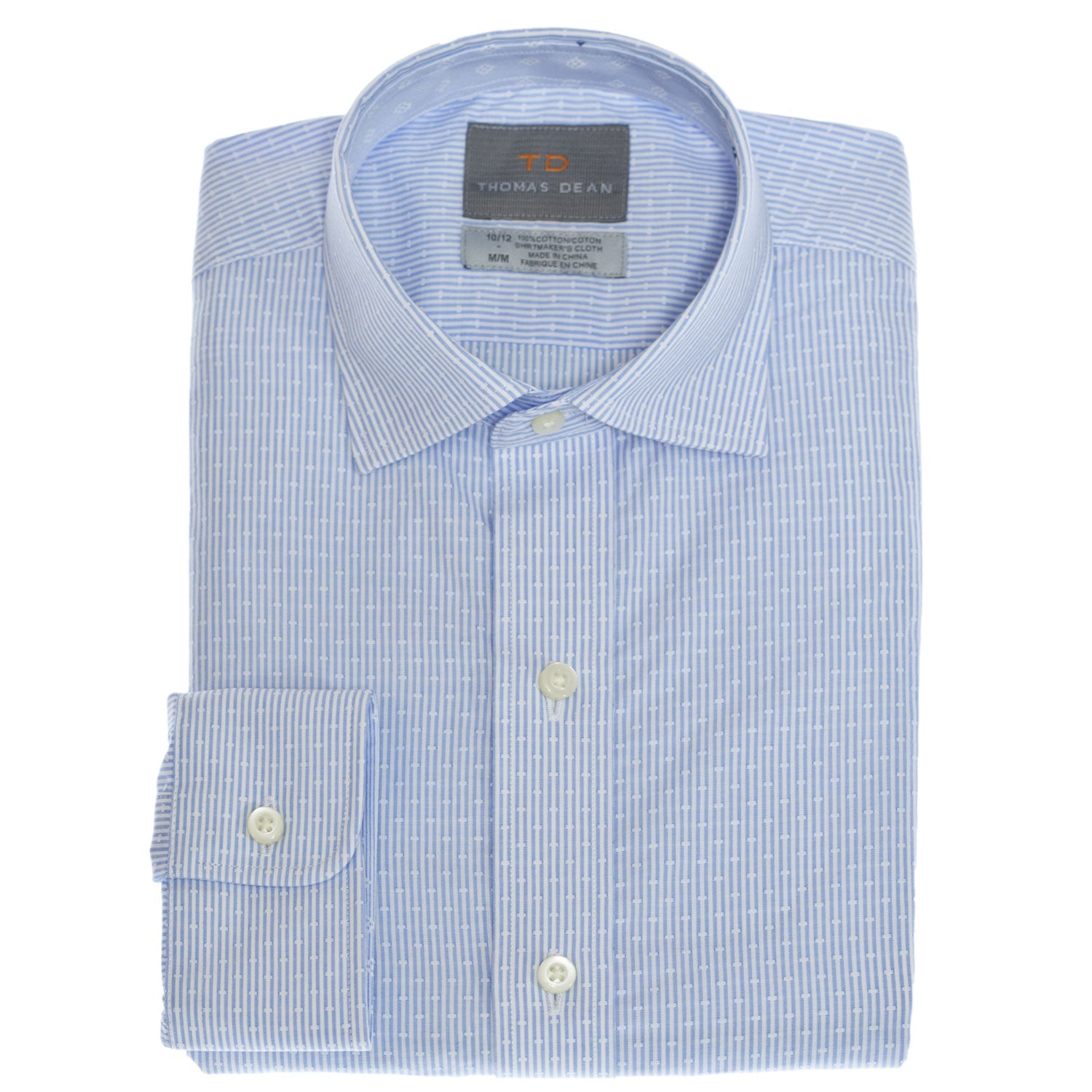 Big Boys Blue Stripe Button Down Shirt - Thomas Dean & Co