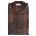 C3 Brown Multi Stripe Performance Sport Shirt - Thomas Dean & Co