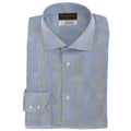 TD Collection Blue Check Button Down Sport Shirt - Thomas Dean & Co