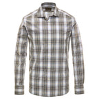 Purple Check Performance Sport Shirt - Thomas Dean & Co