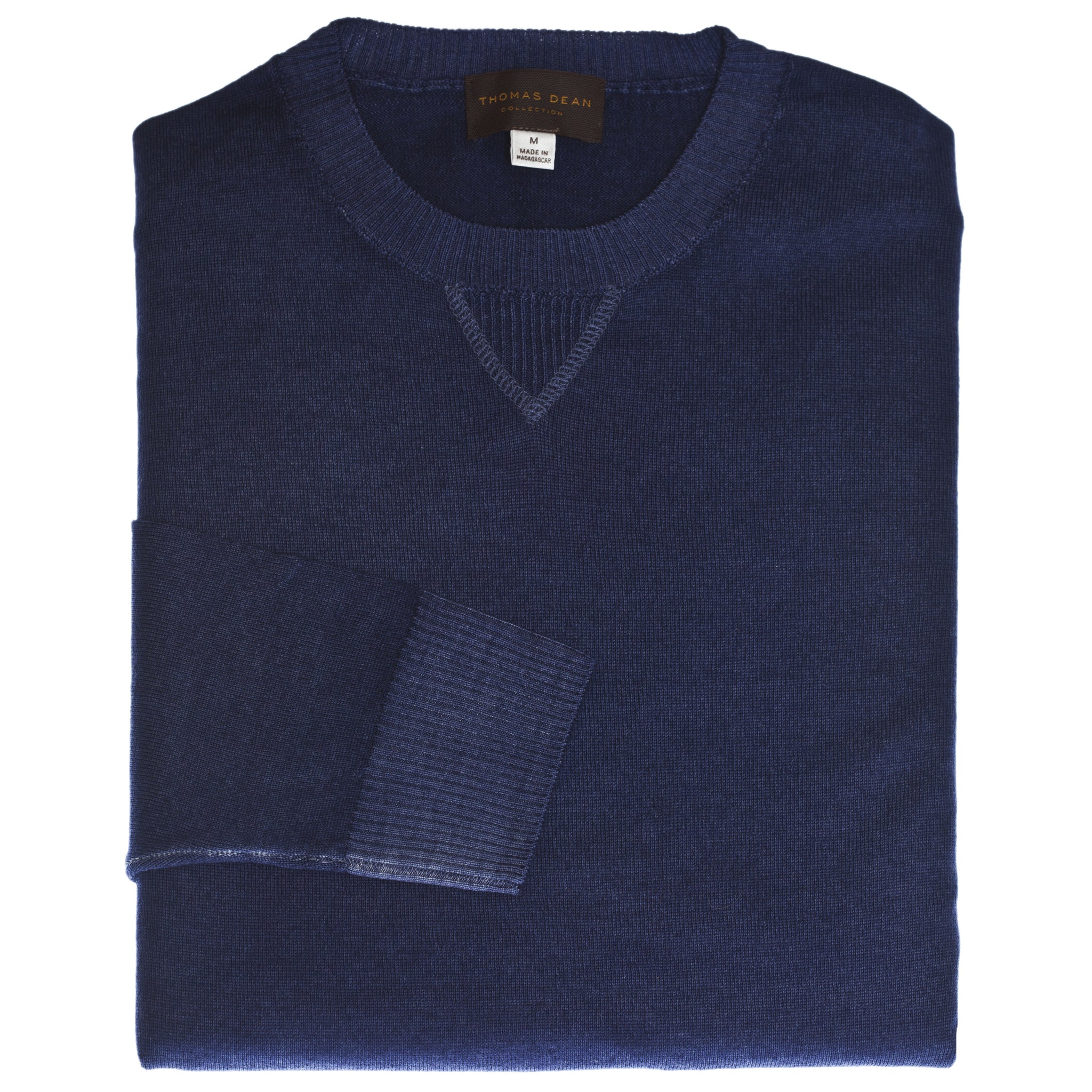 Blue Crew Neck Sweater – Thomas Dean & Co