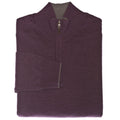 Purple 1/4 Zip Sweater - Thomas Dean & Co