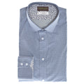 Blue Geo Circle Performance Sport Shirt - Thomas Dean & Co