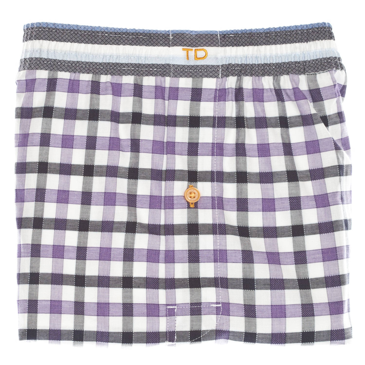 Purple Check Boxer Short - Thomas Dean & Co