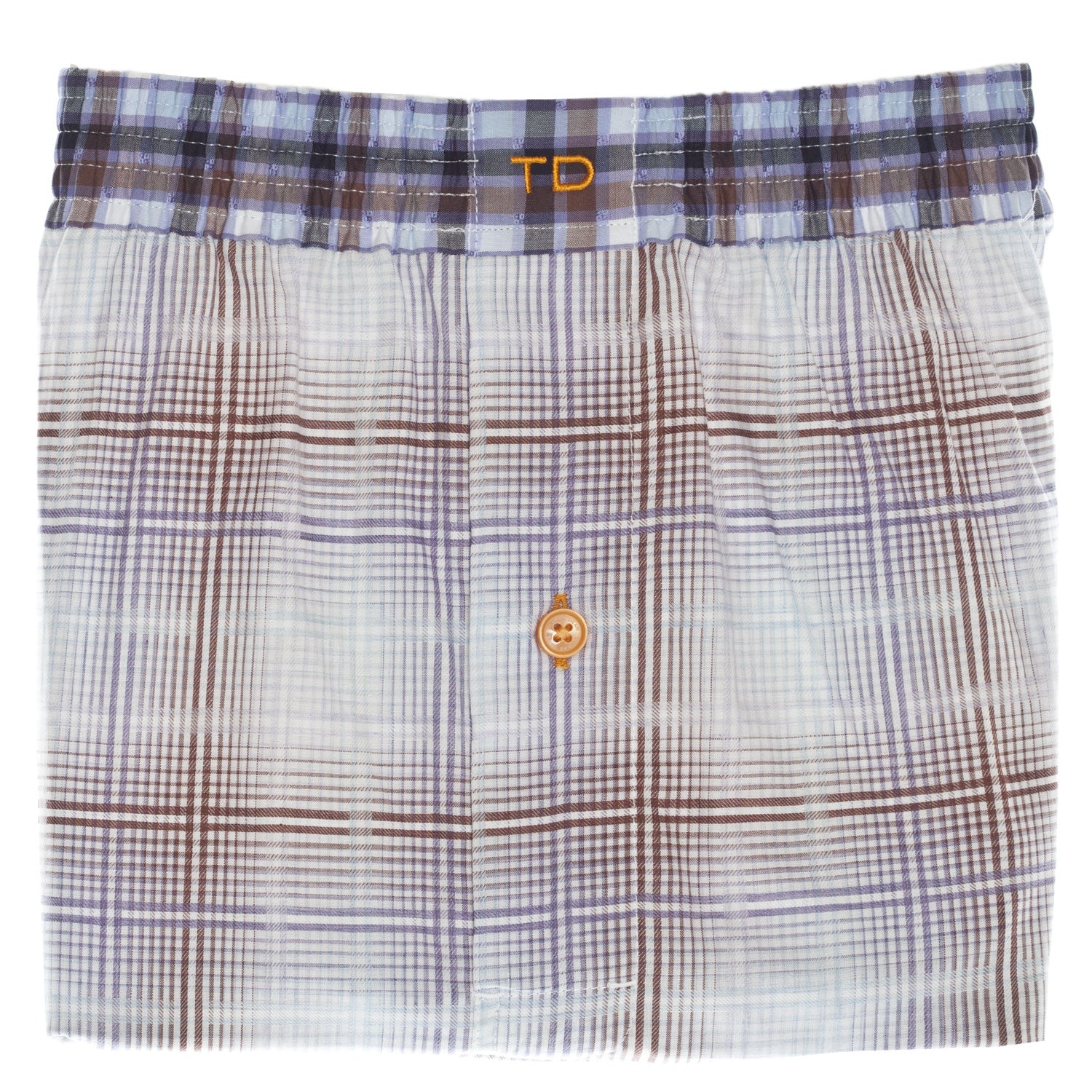 Purple Check Boxer Short - Thomas Dean & Co