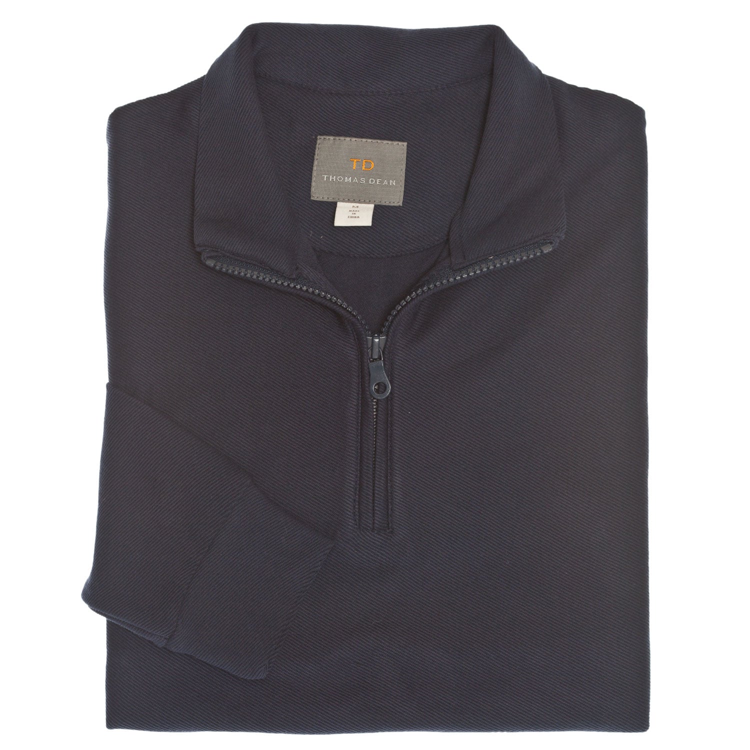 Navy 1/4 Zip Sweatshirt - Thomas Dean & Co