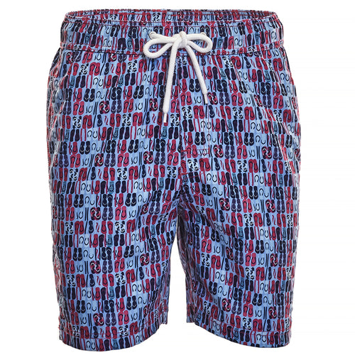 Blue Sandal Print Board Short - Thomas Dean & Co